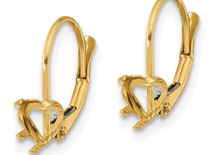 14k Yellow Gold Earrings Style XLB120 - Classique Jewelry Inc.