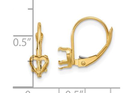 14k Yellow Gold Earrings Style XLB120 - Classique Jewelry Inc.