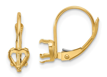 14k Yellow Gold Earrings Style XLB120 - Classique Jewelry Inc.