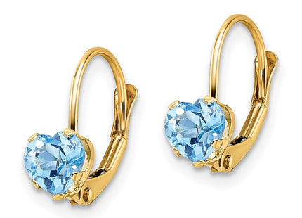 14k Yellow Gold Earrings Style XLB120BT - Classique Jewelry Inc.