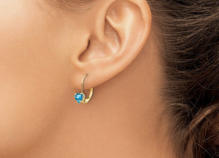 14k Yellow Gold Earrings Style XLB120BT - Classique Jewelry Inc.