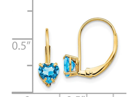 14k Yellow Gold Earrings Style XLB120BT - Classique Jewelry Inc.