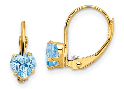 14k Yellow Gold Earrings Style XLB120BT - Classique Jewelry Inc.