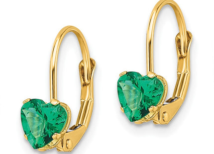 14k Yellow Gold Earrings Style XLB120MS - Classique Jewelry Inc.