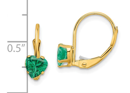 14k Yellow Gold Earrings Style XLB120MS - Classique Jewelry Inc.