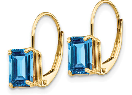 14k Yellow Gold Earrings Style XLB124BT - Classique Jewelry Inc.