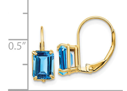 14k Yellow Gold Earrings Style XLB124BT - Classique Jewelry Inc.