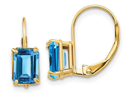 14k Yellow Gold Earrings Style XLB124BT - Classique Jewelry Inc.