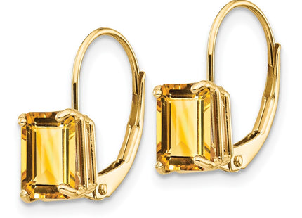 14k Yellow Gold Earrings Style XLB124CI - Classique Jewelry Inc.