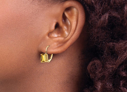 14k Yellow Gold Earrings Style XLB124CI - Classique Jewelry Inc.