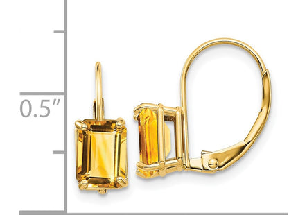 14k Yellow Gold Earrings Style XLB124CI - Classique Jewelry Inc.