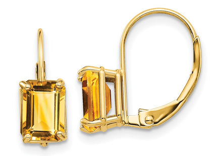 14k Yellow Gold Earrings Style XLB124CI - Classique Jewelry Inc.