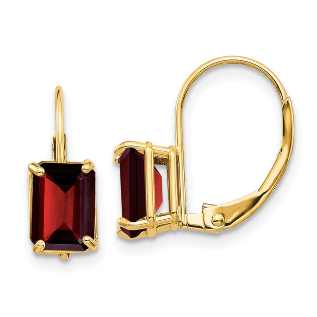 14k Yellow Gold Earrings Style XLB124GA - Classique Jewelry Inc.