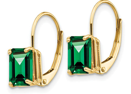 14k Yellow Gold Earrings Style XLB124MS - Classique Jewelry Inc.