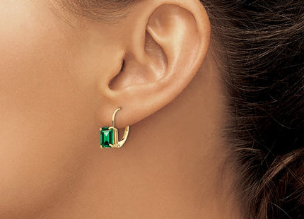 14k Yellow Gold Earrings Style XLB124MS - Classique Jewelry Inc.