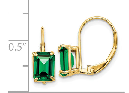 14k Yellow Gold Earrings Style XLB124MS - Classique Jewelry Inc.