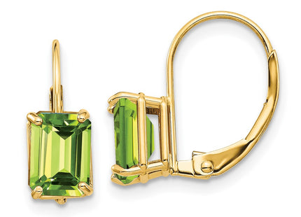 14k Yellow Gold Earrings Style XLB124PE - Classique Jewelry Inc.