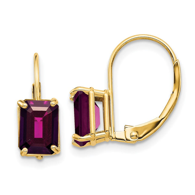 14k Yellow Gold Earrings Style XLB124RG - Classique Jewelry Inc.