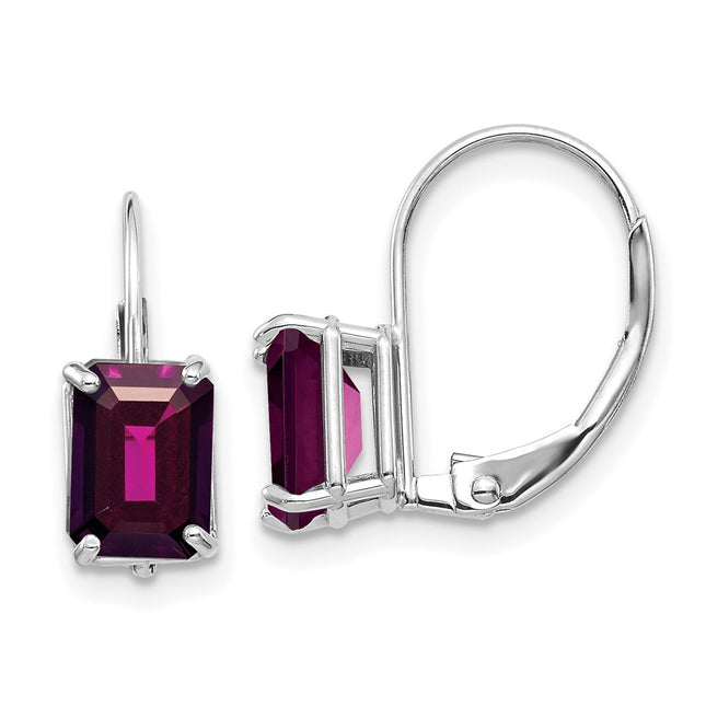 14k White Gold Earrings Style XLB124WRG - Classique Jewelry Inc.