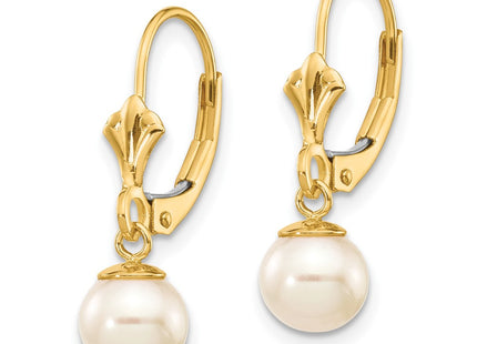 14k Yellow Gold Earrings Style XLB154PL - Classique Jewelry Inc.