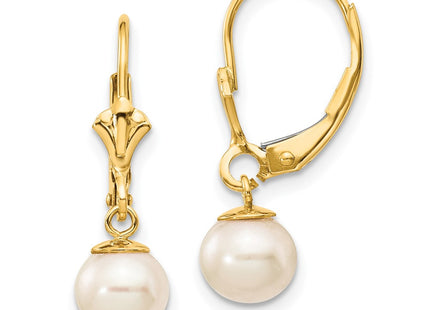 14k Yellow Gold Earrings Style XLB154PL - Classique Jewelry Inc.