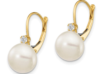 14k Yellow Gold Earrings Style XLB157BL - Classique Jewelry Inc.