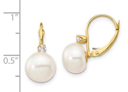 14k Yellow Gold Earrings Style XLB157BL - Classique Jewelry Inc.