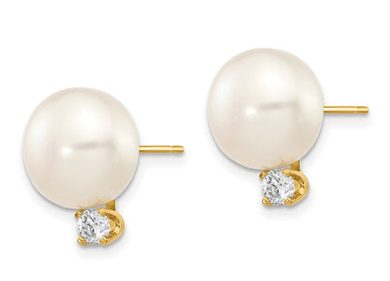 14k Yellow Gold Earrings Style XLB158BL - Classique Jewelry Inc.