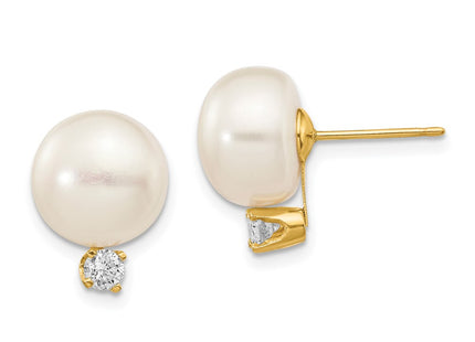 14k Yellow Gold Earrings Style XLB158BL - Classique Jewelry Inc.