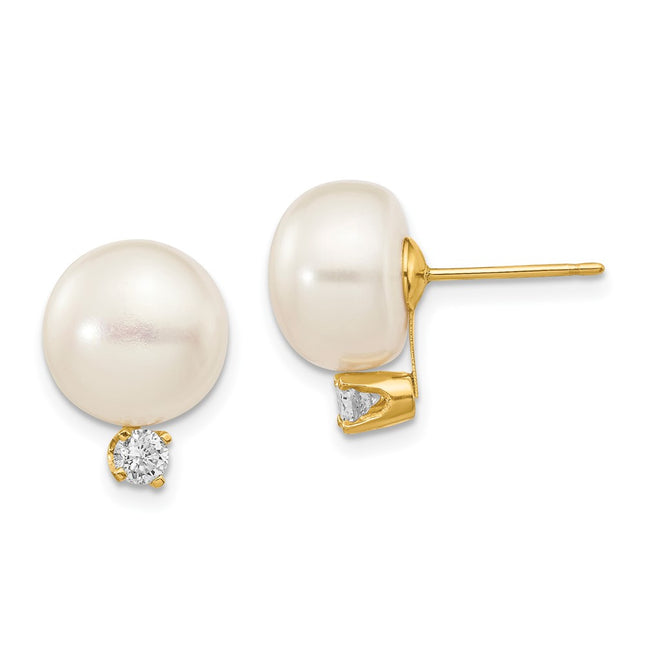 14k Yellow Gold Earrings Style XLB158BL - Classique Jewelry Inc.