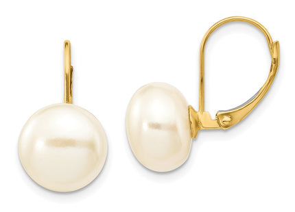 14k Yellow Gold Earrings Style XLB159BL - Classique Jewelry Inc.