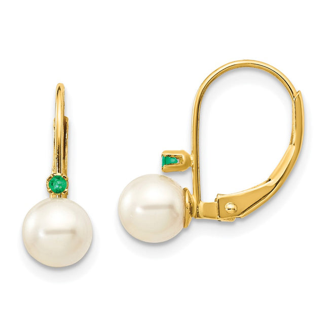 14k Yellow Gold Earrings Style XLB50E - Classique Jewelry Inc.