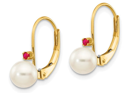 14k Yellow Gold Earrings Style XLB50R - Classique Jewelry Inc.