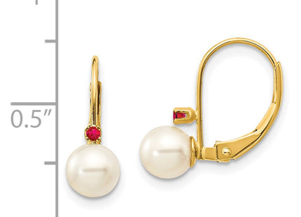 14k Yellow Gold Earrings Style XLB50R - Classique Jewelry Inc.