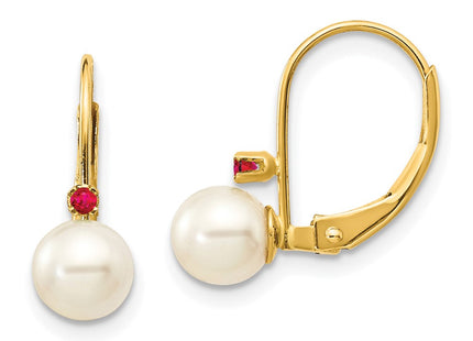 14k Yellow Gold Earrings Style XLB50R - Classique Jewelry Inc.