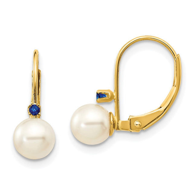 14k Yellow Gold Earrings Style XLB50S - Classique Jewelry Inc.