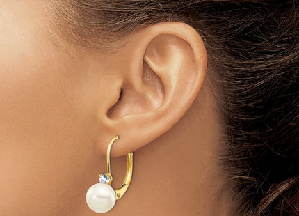 14k Yellow Gold Earrings Style XLB60PL - Classique Jewelry Inc.