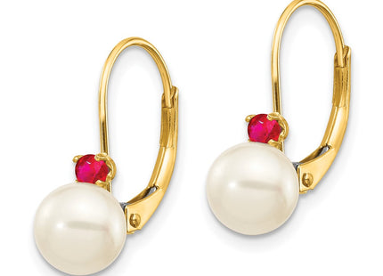 14k Yellow Gold Earrings Style XLB60R - Classique Jewelry Inc.