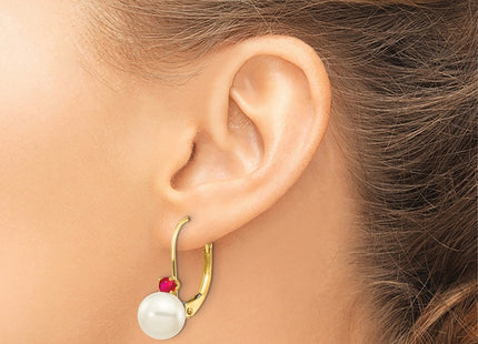 14k Yellow Gold Earrings Style XLB60R - Classique Jewelry Inc.