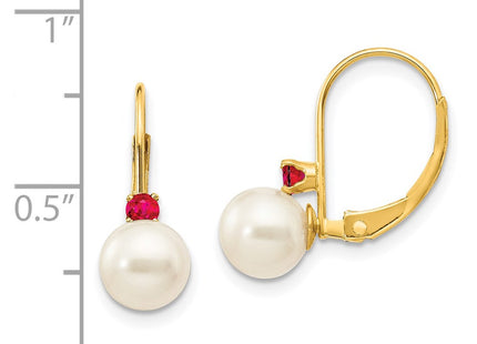 14k Yellow Gold Earrings Style XLB60R - Classique Jewelry Inc.