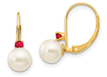 14k Yellow Gold Earrings Style XLB60R - Classique Jewelry Inc.
