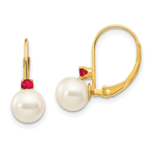 14k Yellow Gold Earrings Style XLB60R - Classique Jewelry Inc.