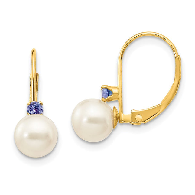 14k Yellow Gold Earrings Style XLB60T - Classique Jewelry Inc.