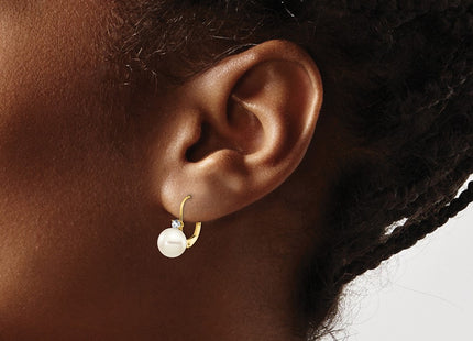 14k Yellow Gold Earrings Style XLB70PL - Classique Jewelry Inc.