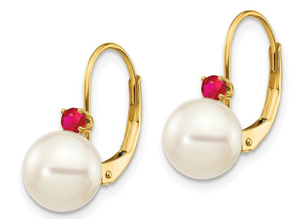 14k Yellow Gold Earrings Style XLB70R - Classique Jewelry Inc.