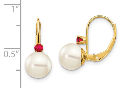 14k Yellow Gold Earrings Style XLB70R - Classique Jewelry Inc.