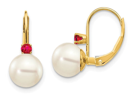 14k Yellow Gold Earrings Style XLB70R - Classique Jewelry Inc.