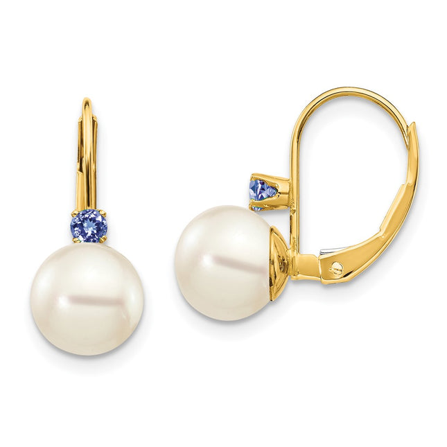 14k Yellow Gold Earrings Style XLB70T - Classique Jewelry Inc.