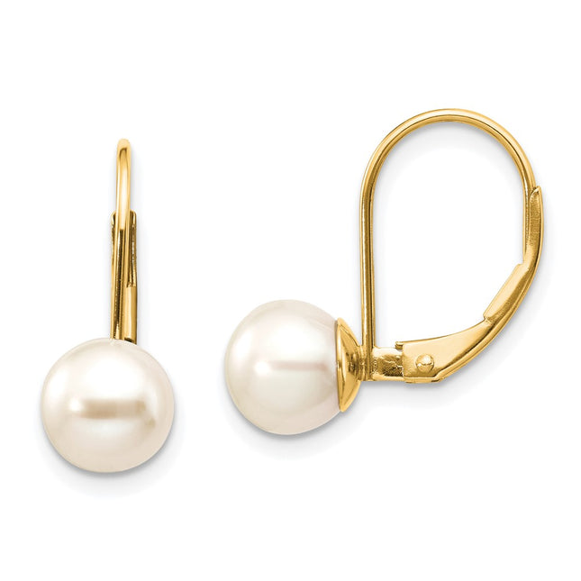 14k Yellow Gold Earrings Style XLB75PL - Classique Jewelry Inc.