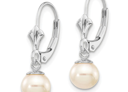 14k White Gold Earrings Style XLBW154PL - Classique Jewelry Inc.